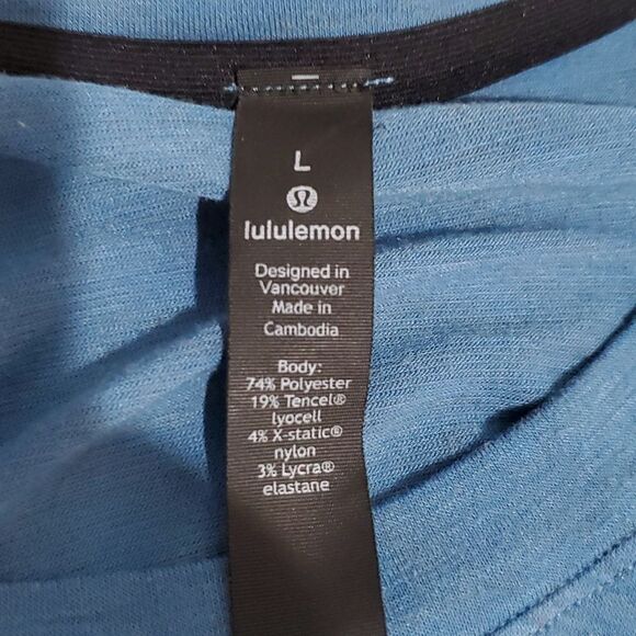 Lululemon large blue long sleeve shirt - Picture 7 of 7